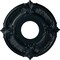 Ekena Millwork Attica Ceiling Medallion (Fits Canopies up to 3 1/2"), 12 3/4"OD x 4"ID x 1/2"P, Night Shade CM12ATNSF - alternate 1